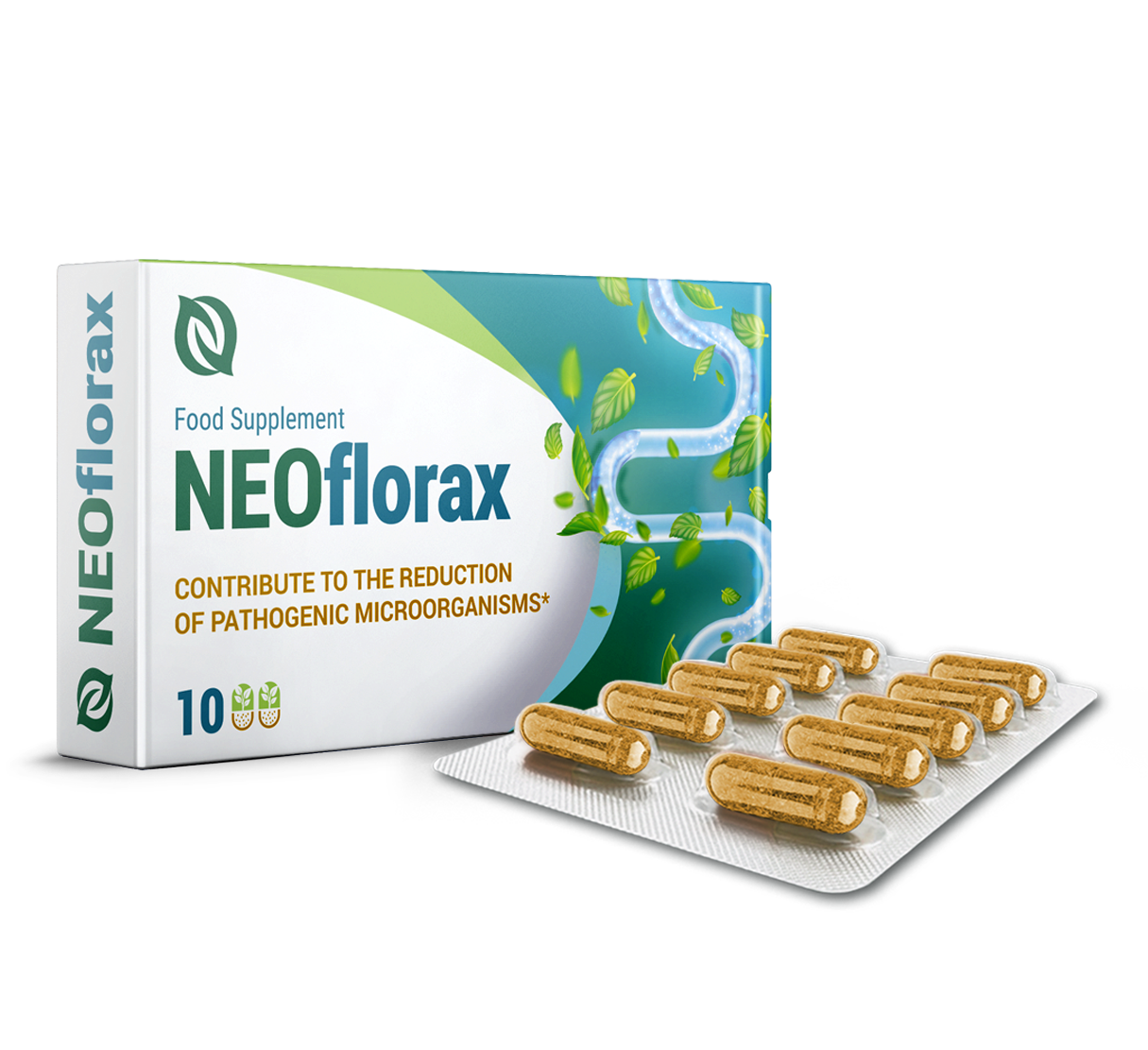 Single capsule close-up view